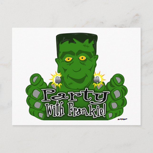 Party mit Frankie! Postkarte (Vorderseite)