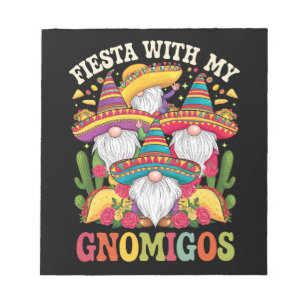 Party mit meinen Gnomigos Gnom Cinco De Mayo Notizblock