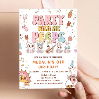 Party mit My Peeps Birthday Party Einladung