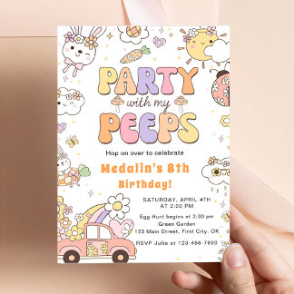 Party mit My Peeps Birthday Party Einladung