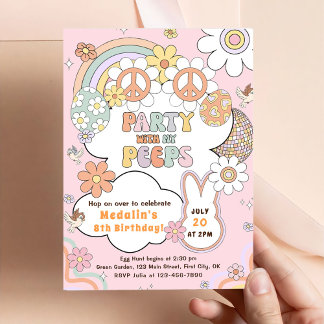Party mit My Peeps Birthday Party Einladung