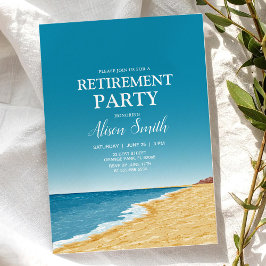 Party mit Strand, Meer und Himmel Einladung