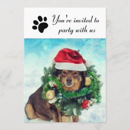 Party mit unserem Hund - Feierabend Einladung