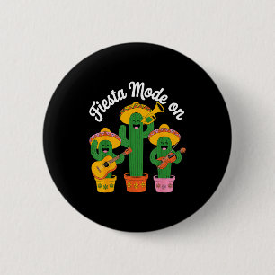 Party-Modus Kaktus-Band Cinco de Mayo lustig mexik Button