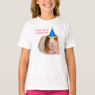 Party mögen ein Meerschweinchen - Mädchen-T - T-Shirt