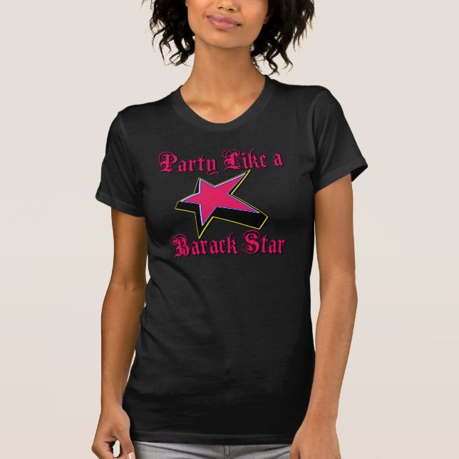 Party mögen einen Barack Stern T-Shirt (Vorderseite)