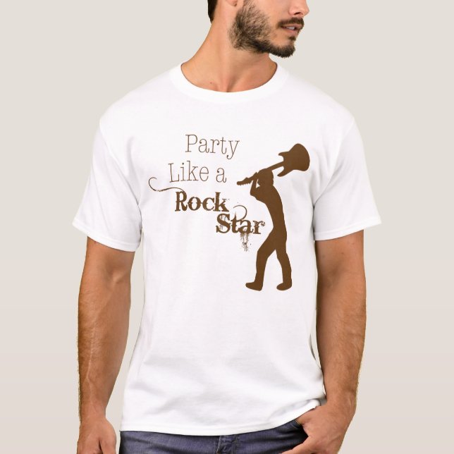 Party mögen einen Felsen-Stern T-Shirt (Vorderseite)