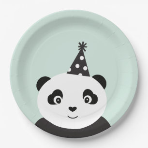 Party mögen einen Panda Pappteller
