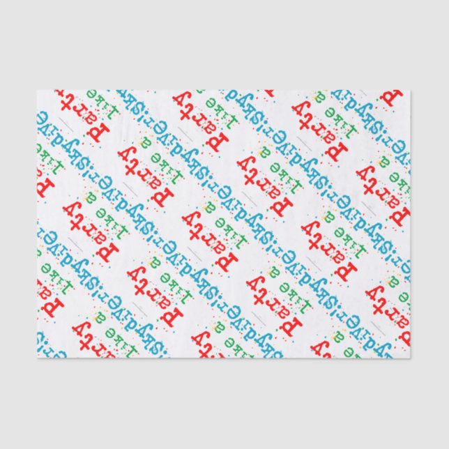 Party mögen einen SKYDIVER! Seidenpapier (Vorderseite)