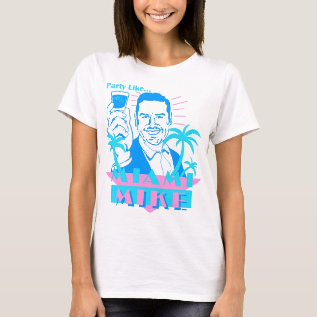 Party mögen Miami-Mike T-Shirt (Vorderseite)