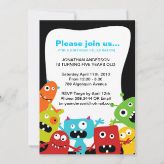 Party Monster | Jungen zum Geburtstag Einladung