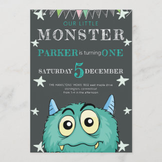 Party Monster Kindergeburtstag Einladung