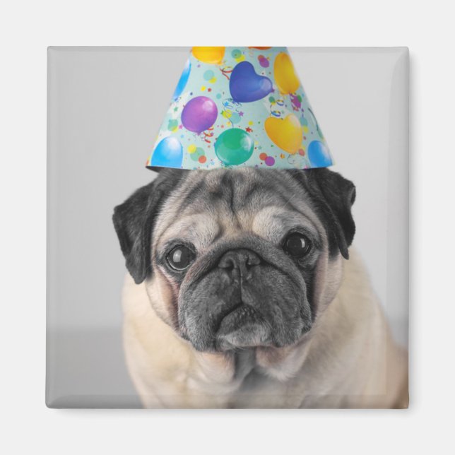 Party Mops Magnet (Vorne)