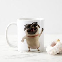 Party Mops Tasse