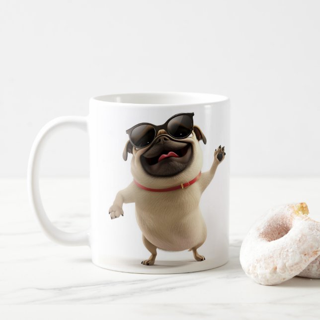 Party Mops Tasse (Mit Donut)