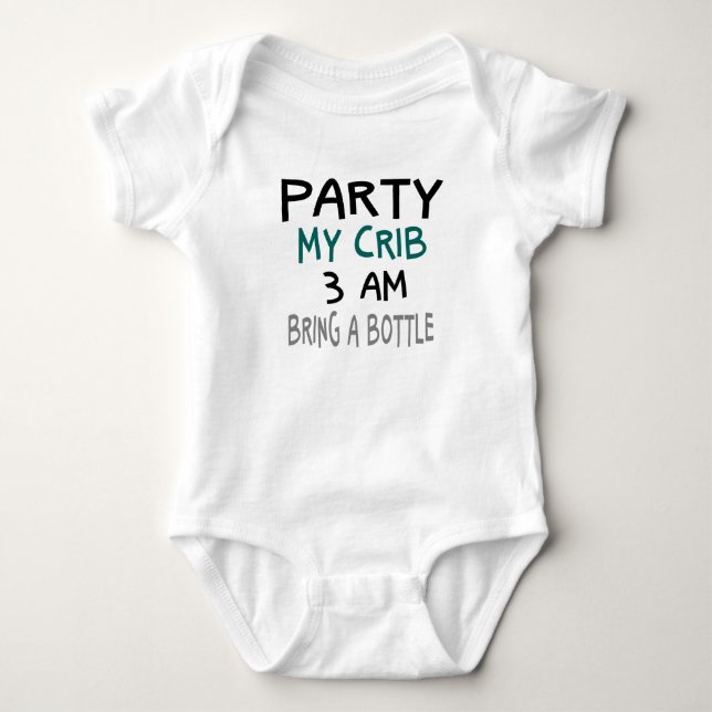 Party My Crib Baby One Stück Strampler (Vorderseite)