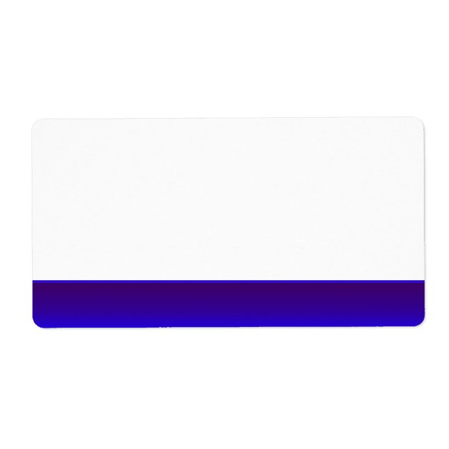 Party-Name-Tag-Label blau (Vorne)