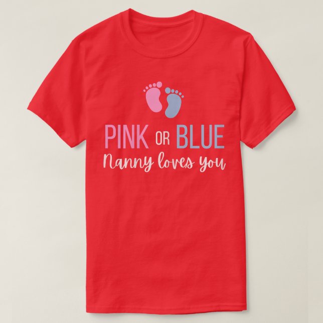Party Nanny: Frauen in Rosa oder Blau T-Shirt (Design vorne)