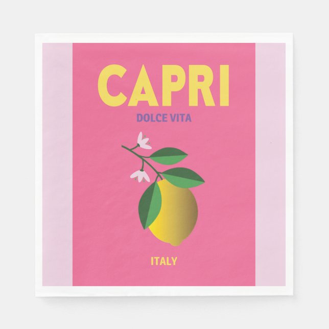 Party Napkins Capri Italien Serviette (Vorderseite)