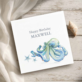 Party Napkins Kid's Geburtstag Niedlicher Oktopus Serviette