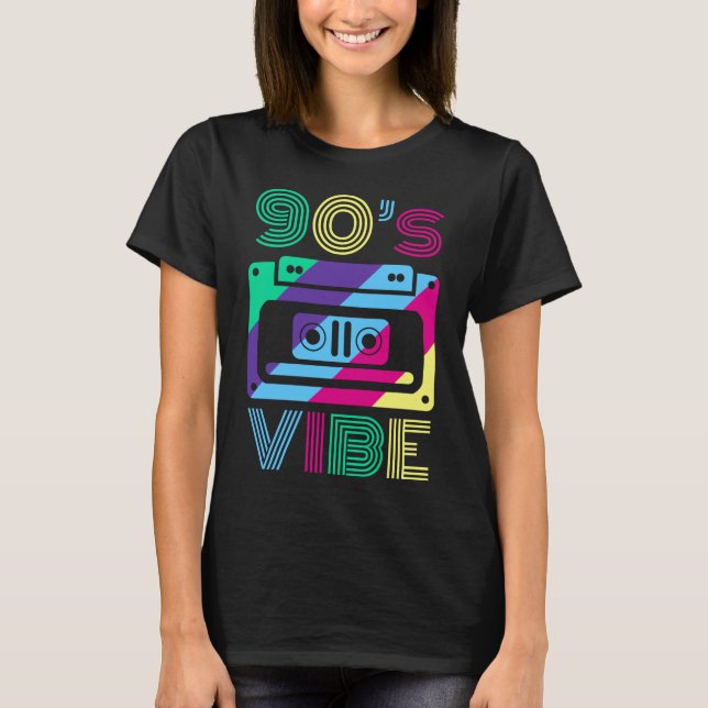 Party Outfit Mama Vater zum Thema Vibe 90 T-Shirt (Vorderseite)