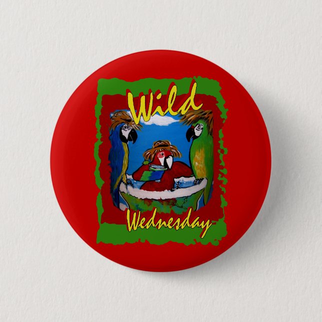 Party Papageien Button (Vorderseite)