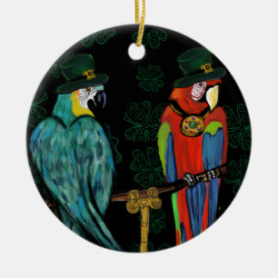 PARTY PAPAGEIEN        KERAMIK ORNAMENT