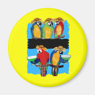 PARTY PAPAGEIEN MAGNET