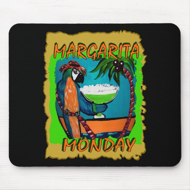 Party Papageien Mousepad (Vorne)