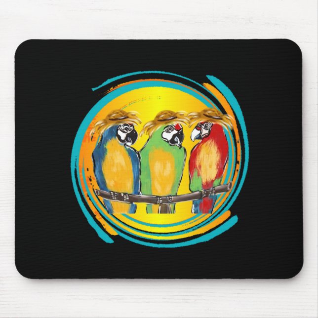 PARTY PAPAGEIEN MOUSEPAD (Vorne)