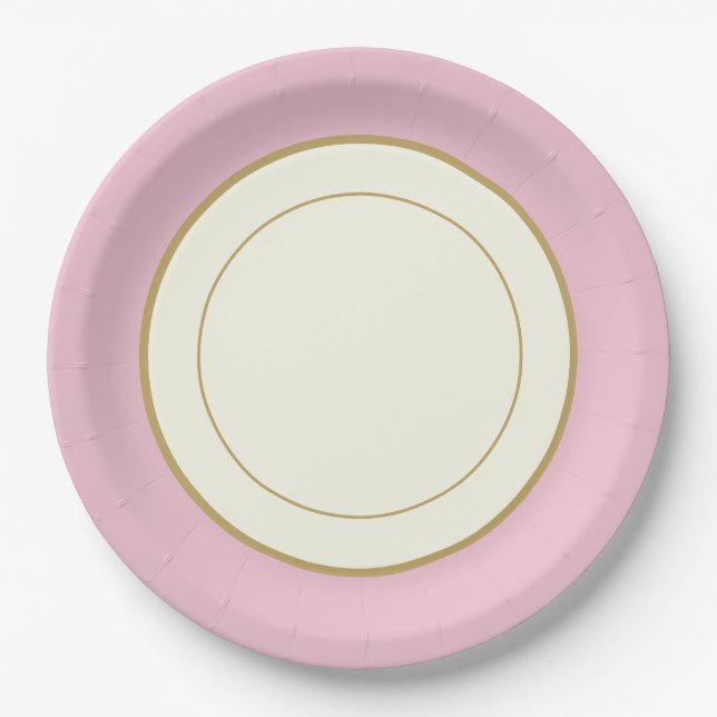Party Papier China-Look Plate geritten Pappteller (Vorderseite)