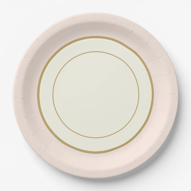Party Papier China-Look Plate geritten Pappteller (Vorderseite)