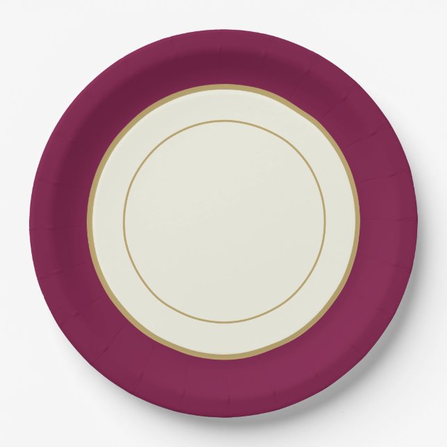 Party Papier China-Look Plate geritten Pappteller (Vorderseite)