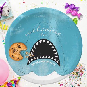 Party-Papierplatte für den Shark Mouth-Kindergebur Pappteller