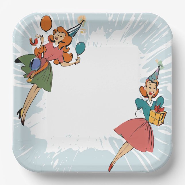 Party Pappteller (Vorderseite)