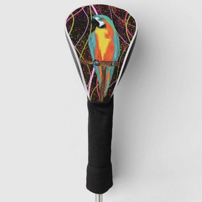 PARTY PARROTS GOLF HEADCOVER (Vorderseite)