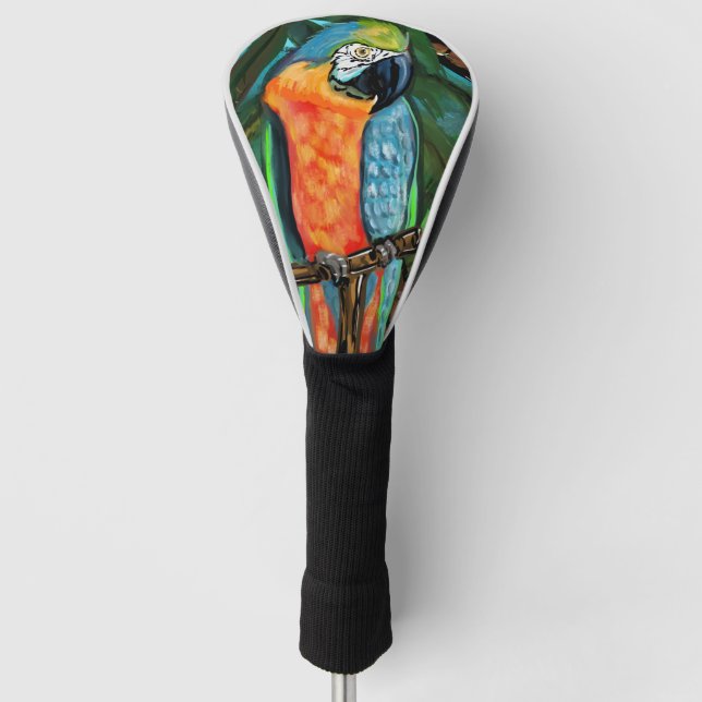 Party Parrots   Golf Headcover (Vorderseite)