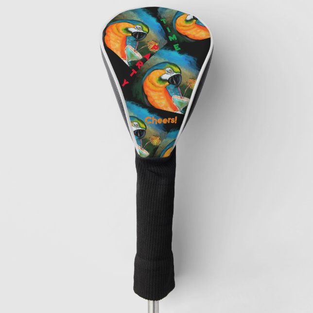 Party Parrots Golf Headcover (Vorderseite)