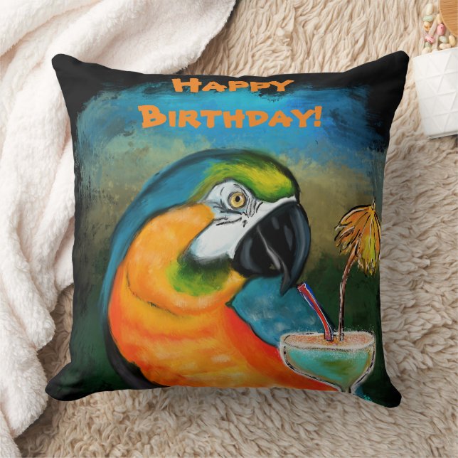 Party Parrots Kissen (Decke)