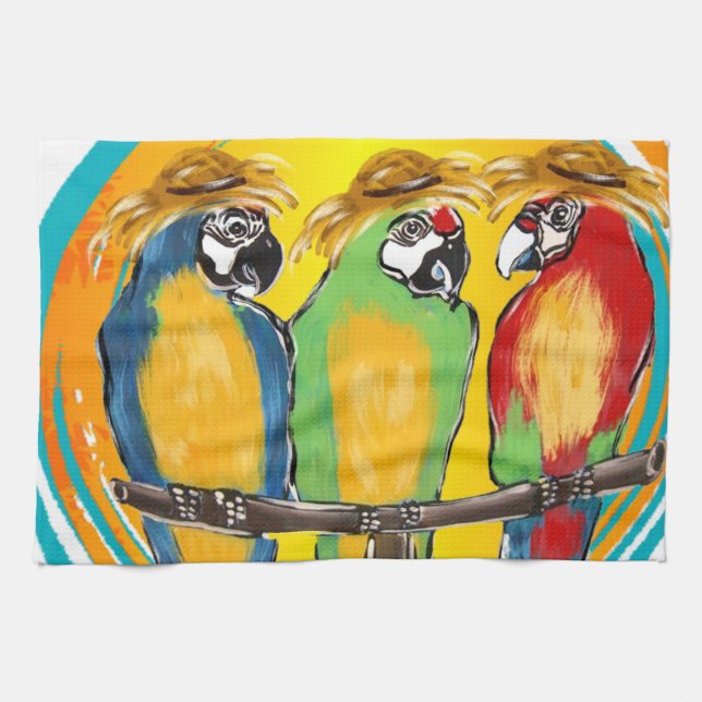 PARTY PARROTS KÜCHENTUCH (Horizontal)