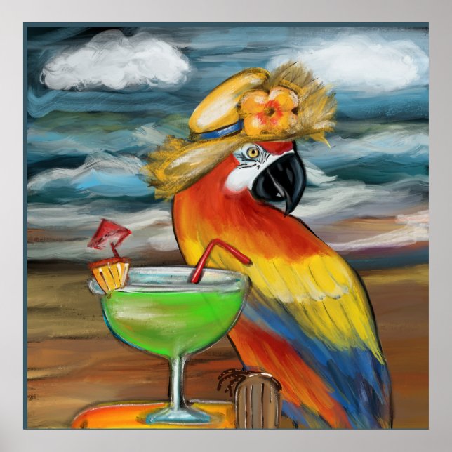 Party Parrots Poster (Vorne)