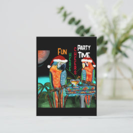 PARTY PARROTS POSTKARTE