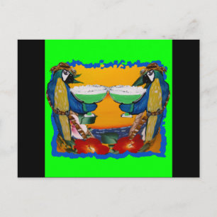 Party Parrots Postkarte
