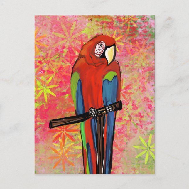 PARTY PARROTS POSTKARTE (Vorderseite)