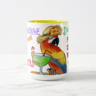 Party Parrots Zweifarbige Tasse