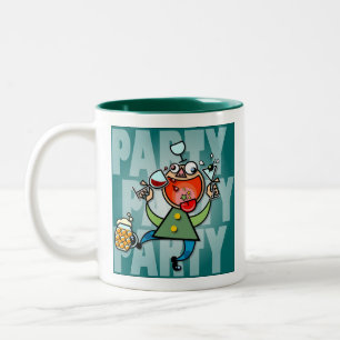 Party-Party, kein Party Zweifarbige Tasse