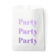 Party Party Party Typografie in Lila Shades 50