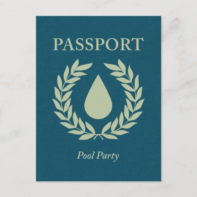 Party-Pass Einladungspostkarte (Vorderseite)