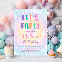 Party Pastel Gefärbte Krawatte Boho Hippie Geburts
