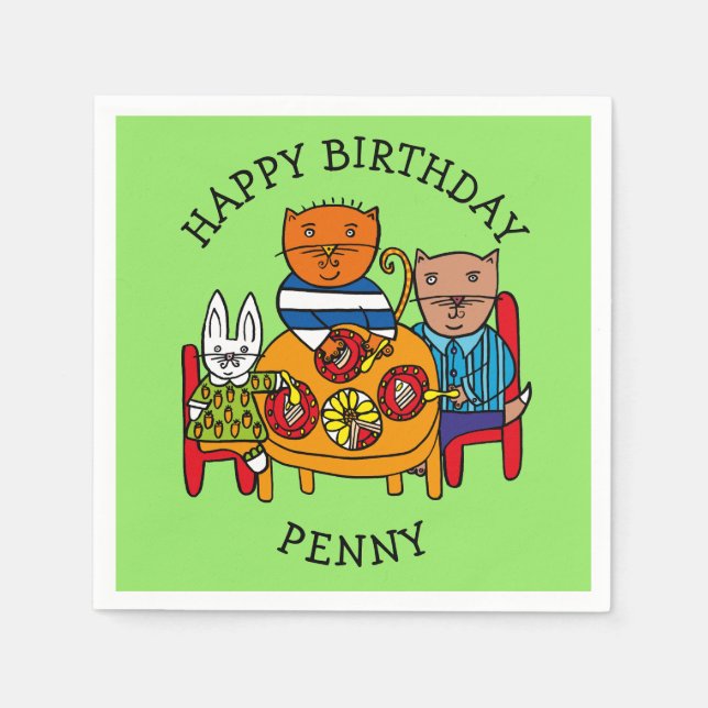 Party personalisiert Friends Serviette (Vorderseite)